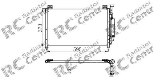 Радиатор кондиционера mazda 2 (08-) CD060424