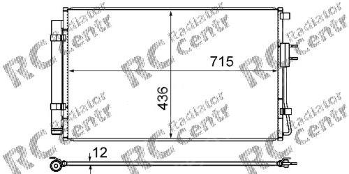KOYORAD CD810708 Радиатор кондиционера в наличии Ирпень