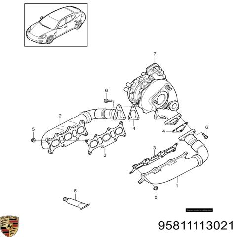 Катализатор 95811113021 PORSCHE