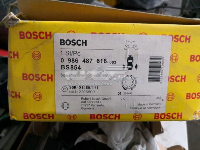 0986487616 BOSCH Задние барабанные колодки купить в Запорожье