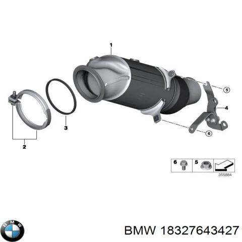 Преобразователь отработавших газов 18327643427 BMW