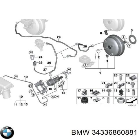 34336860881 BMW Вакуумный насос купить в Винница