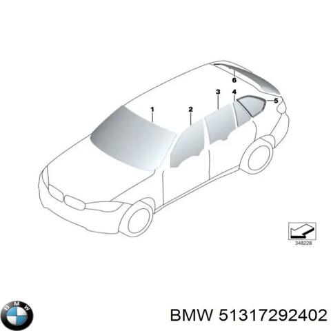 Окно ветровое 51317292402 BMW