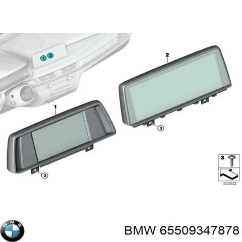 Дисплей бортового компьютера 65509347878 BMW