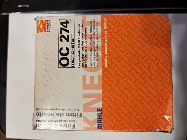 MAHLE OC274 Фильтр масляный в наличии Кривой Рог
