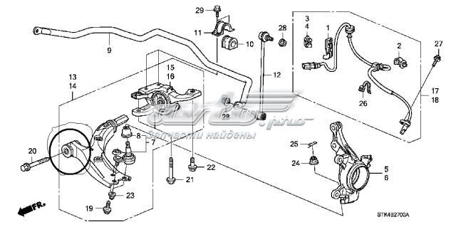HONDA 51360STKA03 Рычаг передней подвески нижний левый в наличии Ирпень