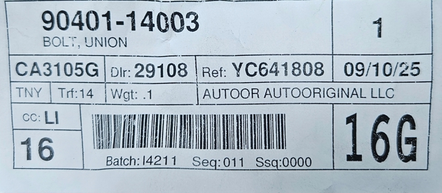 9040114003 Toyota