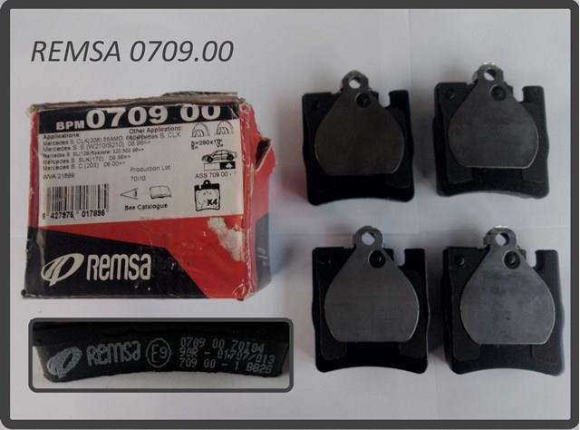 REMSA 070900 Задние тормозные колодки в наличии Харьков