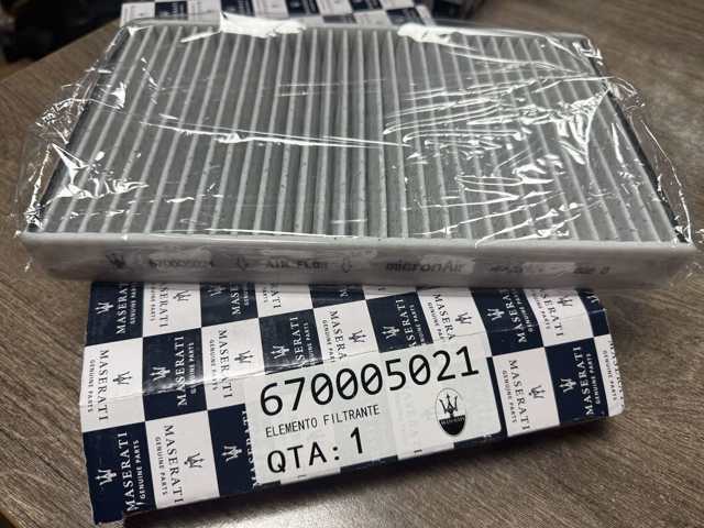 Воздушный фильтр салона 670005021 MASERATI