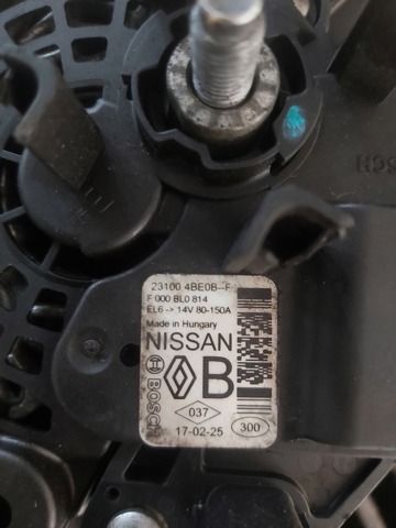 Генератор автомобиля Nissan Qashqai +2 1