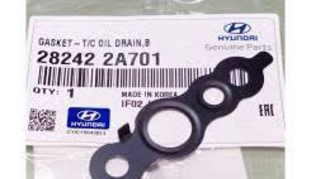 Прокладка шланга отвода масла от турбины 282422A701 HYUNDAI