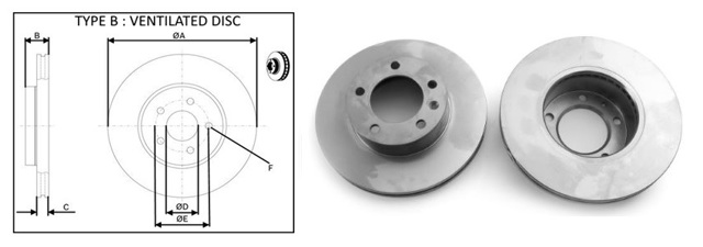 Передний тормозной диск 61469AP APLUS