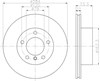 Тормоз дисковый передний 8DD355118031 HELLA