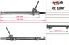 Реечный рулевой механизм RE104R MS GROUP