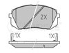 Передние тормозные колодки 0252450116W MEYLE