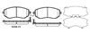 Передние тормозные колодки 095104 REMSA