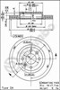 Передний тормозной диск 09580224 BREMBO