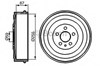 Тормозной барабан 0986477144 BOSCH