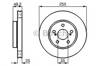 Тормоз дисковый передний 0986478584 BOSCH