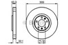 Тормоз дисковый передний 0986479027 BOSCH