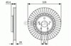 Тормоз дисковый передний 0986479T00 BOSCH