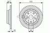 Диск тормозной задний 0986479T06 BOSCH