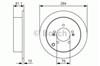 Задний дисковый тормоз 0986479U37 BOSCH