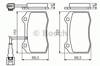 Колодки тормозные передние дисковые 0986494367 BOSCH