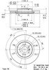 Диск тормозной передний 09R10411 BREMBO