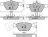 Передние тормозные колодки 2202521 METELLI