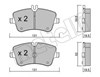 Колодки тормозные 2203420 METELLI