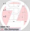 Задние колодки 235431551 ZIMMERMANN