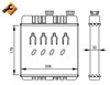 Радиатор печки 54279 NRF