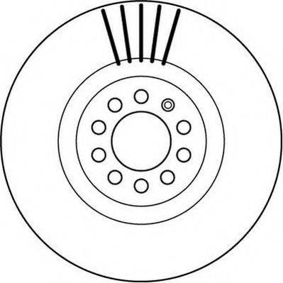 Диск тормозной передний 562132JC BENDIX