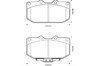 Колодки тормозные дисковые комплект 572252J BENDIX