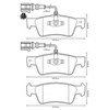 Задние колодки 573301J BENDIX