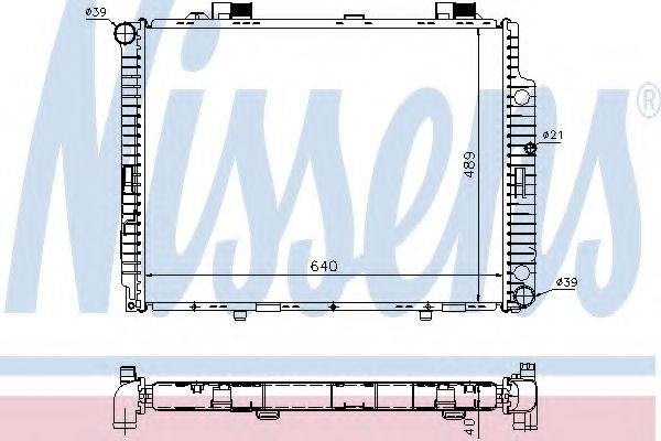Радиатор охлаждения 62598A NISSENS