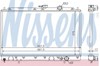 Радиатор охлаждения 62830 NISSENS