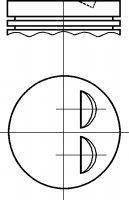 Поршень в комплекте на 1 цилиндр 2-й ремонт Опель Агила A