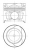 Поршня на 1 цилиндр, STD 8712340030 NURAL