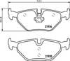 Комплект задних колодок 8DB355008761 HELLA