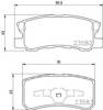 Задние колодки 8DB355009691 HELLA