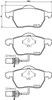 Колодки тормозные передние дисковые 8DB355010731 HELLA