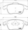 Передние тормозные колодки 8DB355013351 HELLA