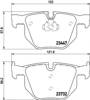 Комплект задних колодок 8DB355013941 HELLA