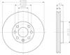 Передний тормозной диск 8DD355106051 HELLA