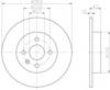 Диск тормозной задний 8DD355110271 HELLA