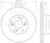 Тормоз дисковый передний MDC1738 MINTEX