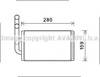 Радиатор отопителя OL6570 AVA