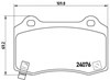 Задние тормозные колодки P11024 BREMBO